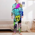thumbnail image 2 of Teen Titans Go Pajamas One Piece Hooded Union Suit Onesie PJs Sleepwear, 2 of 7
