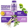 thumbnail image 3 of Memo Master Supplement Capsules – MemoMaster All-Natural Maximum Strength Formula Focus Pills, Memory Support and Reviews (3 Pack – 180 Capsules), 3 of 6