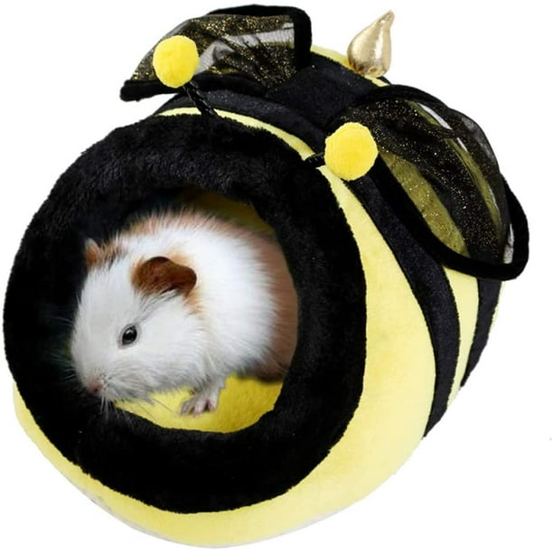 One opening Small Plush Dog Bed Animal Shapes Small Animal Bed Hamster Rabbit Hedgehog Mouse