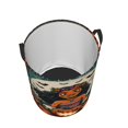 thumbnail image 3 of Cesta de almacenamiento grande Moana, cesto para ropa sucia, baño, decoración del hogar, cesto de almacenamiento redondo plegable, cesto para niños y niñas, cajas, ropa M, 3 of 8
