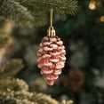 thumbnail image 7 of Kbndieu 5PCS Pinecone Christmas Balls, Rose Gold Christmas Tree Decorations Ornaments, Shatterproof Xmas Ornament Bulbs, Electroplated Hanging Ball Decor for Holiday Party Wreath Garlands Trees, 7 of 7