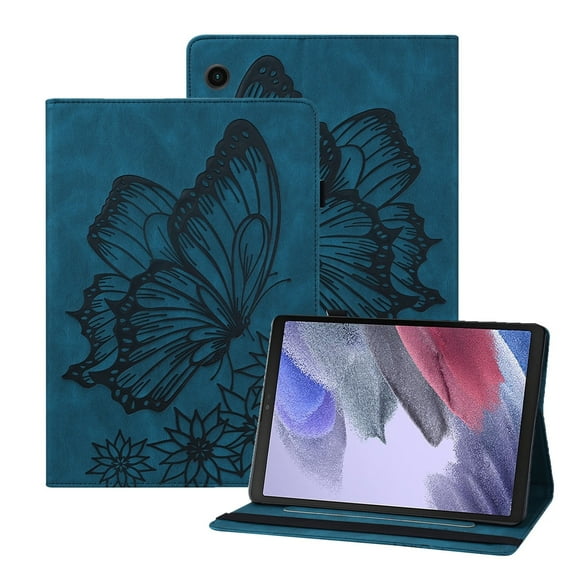XYX Case for Samsung Galaxy Tab A8 10.5 inch 2021 Release SM-X200 SM-X205, Retro Butterfly Slim Folio Stand Cover (Blue)