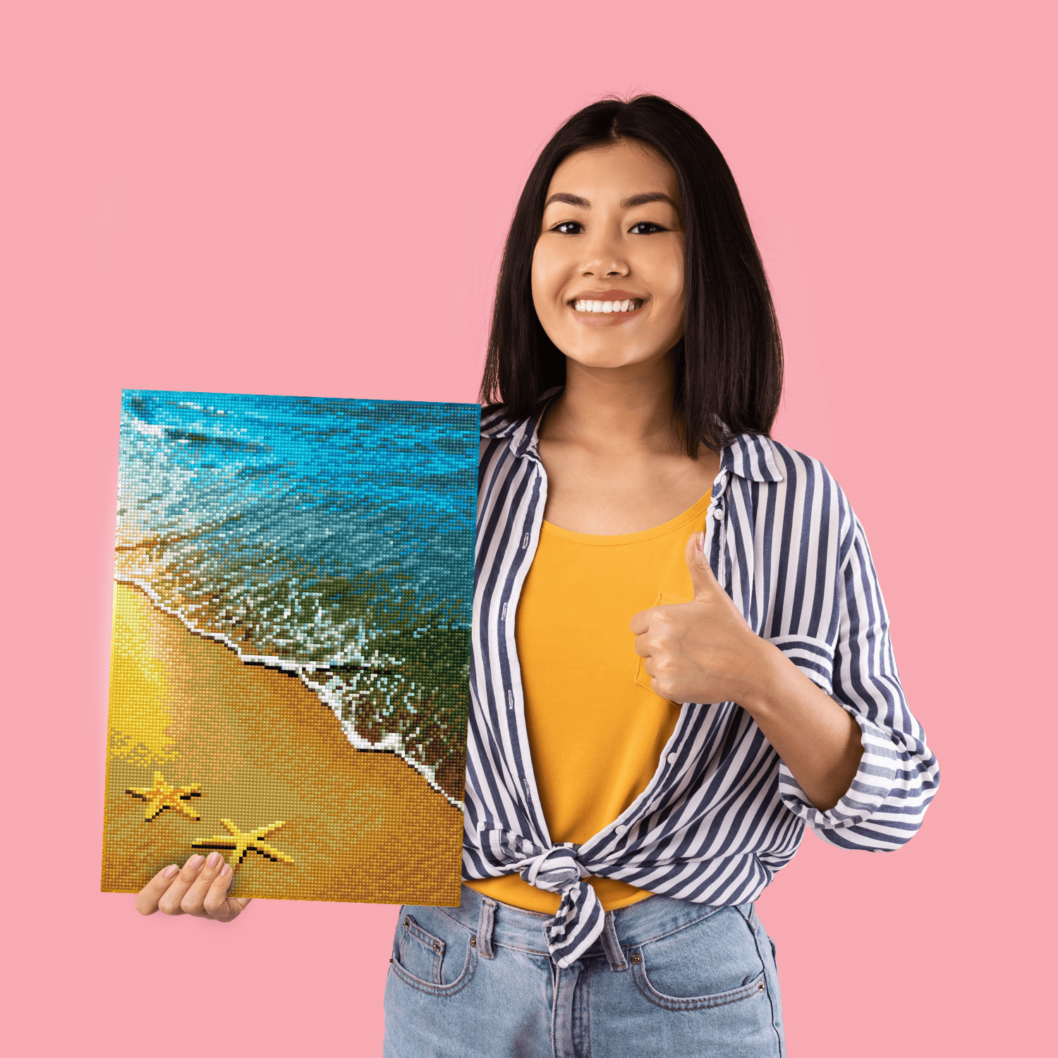 Diamond Dotz Summer Dreams Beach Diamond Painting Kits for Adults - Diamond Art Kits a Relaxing Creative Craft Kit with Dotz Gems 11"x16"
