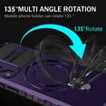 thumbnail image 4 of Dteck for Samsung Galaxy S22 Case with Magnetic Invisible Stand, Compatible with MagSafe, Glass Screen Protector + Camera Protector Shockproof Rugged Case Cover for Samsung Galaxy S22,Purple, 4 of 8
