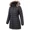 Darkgray-Brown, variant on Women's Winter Coats Long Warm Thicken Puffer Jackets Outwear With Removable Faux Fur Hood, Black XL