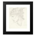 thumbnail image 2 of Sir Edward Coley Burne-Jones 12x14 Black Modern Framed Museum Art Print Titled - Head Study of Maria Zambaco for Nimue in ‘The Beguiling of Merlin’ (1870), 2 of 5