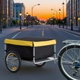 thumbnail image 6 of Dolly, Outdoor Storage Trailer Bicycle Cargo Trailer, Two-Wheel Bike Luggage Wagon Trailer with Removable Cover,, Multi Hand Truck,Steel Furniture Dolly, Auto Parts & Transport Hand Trucks & Dollies, 6 of 6