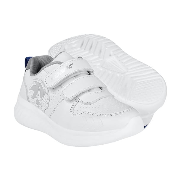 TENIS ESCOLARES NIÑO SONIC 848518 SIMIPIEL BLANCO 15-17