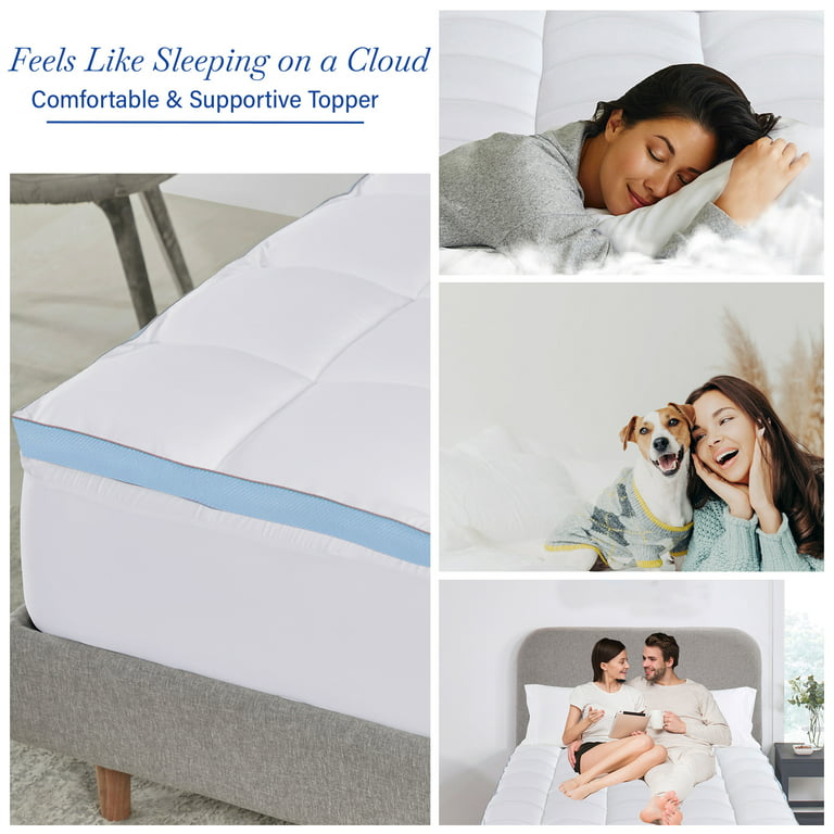 Waterproof Mattress Protector - Noiseless, Machine Washable, Easy-on Fitted  Style by California Design Den - Bright White, Twin - 39 x 75