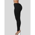 thumbnail image 4 of nipocaio Women's Skinny Ankle Jeans black, 4 of 5