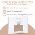 thumbnail image 6 of Comfy Cubs Diaper Caddy Organizer for Baby - Large Portable with Dividers for Diapers & Wipes, Blush, 6 of 7