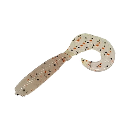 Single Tail Grub Milky Sand 4"