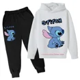 thumbnail image 3 of Conjunto de 2 piezas de ropa con capucha de punto para niños, sudadera informal de manga larga para niñas y pantalones, conjuntos para ropa de bebé niño, 3 of 5