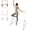 White, variant on Exercise Equipment 4FT White Solid Wood Ballet Barre With Adjustable Range Of 6.7-46 Inches For Dance Practice,Home Gym Equipment