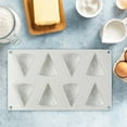 thumbnail image 7 of 8-Cavity Triangle Cheese Ice Cream Silicone Mold - Non-Stick Mousse Cake & Chocolate Mold, Food-Grade Baking Tool for Home Kitchen, DIY Dessert Mold, Easy to Clean & Demold, 8.86*5.71*1.18in, White, 7 of 7
