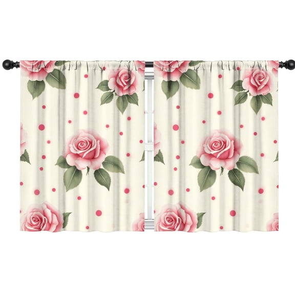 Blackout Kids Curtains,Pioneer Flower Childrens Insulated Curtains Set Of 2,Bedroom Essentials,Toddler Room Decor 42x54in(106x137cm)