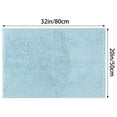 thumbnail image 6 of Unique Bargains Plush Fluffy Non-Slip Extra Thick Microfiber Quick Dry Bathroom Mat Blue 20"x32", 6 of 7