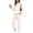 Beige#70829BB, variant on Fleece Sweatsuits 2pcs Sets Womens Solid Hoodie Jogger Pants Set Warm Plush Matching Sweat Sets Women Clothing Sky Blue M