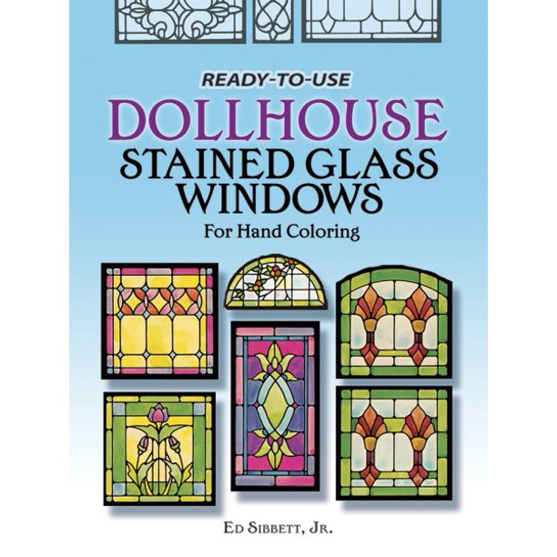 Ready to Use Dollhouse Stained Glass Windows