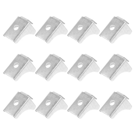 Raindrops Metal Shelf Supports Silver 12Pcs