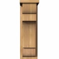 thumbnail image 2 of 7 1/2"W x 12"D x 24"H New Brighton Smooth Corbel w/Backplate, Western Red Cedar, 2 of 9
