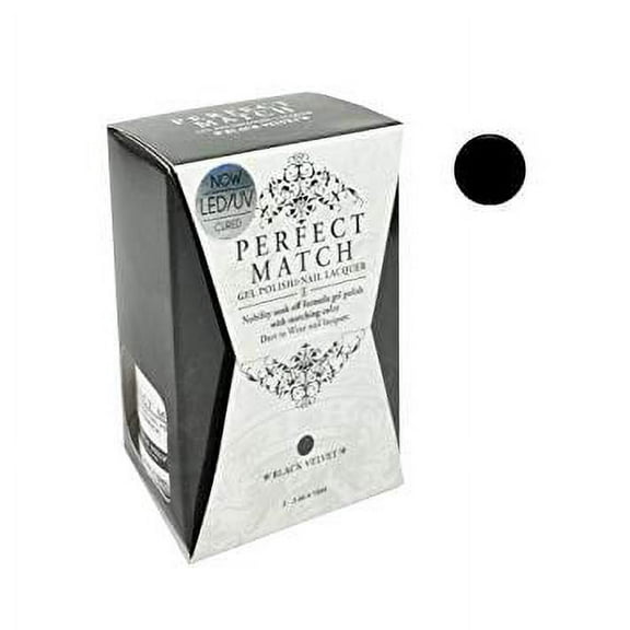 LECHAT Perfect Match Pair of Soak off Gel Matching Nail Polish - PMS30 Black Velvet