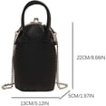 thumbnail image 6 of SPEKSEE PU Leather All-Match Shoulder Bag Kisslock Elegant Satchel Bag Metal Buckle Shoulder Bag Female Travel Work Shopping Bag, 6 of 9