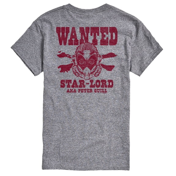 Marvel Guardians of the Galaxy - Wanted Star Lord - Men's Short Sleeve Graphic T-Shirt