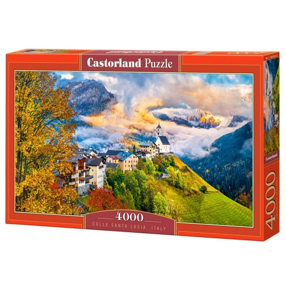 4000 Piece Jigsaw Puzzles, Colle Santa Lucia, Italy, Mountain Landscape, Adult Puzzles, Castorland C-400164-2
