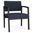 thumbnail image 1 of Fauteuil d'Appoint Surdimensionné en Acier Lenox pour Réception / Acier Noir / Bleu / Bleu, 1 of 5