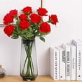 thumbnail image 2 of 10 Pcs Faux Bouquet De Fleurs De Soie De Rose Artificielle Pour La Dcoration De Mariage Dcoration De Fte D'anniversaire De Famille Dcoration De Ja, 2 of 5
