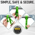thumbnail image 5 of Soft Loop Tie Down Straps - 1,500 Load Capacity & 4,500 Lbs Breaking Strength - 6 Pack - Loops for Securing ATV, UTV, Motorcycles, Scooters, Dirt Bikes, Lawn & Garden Equipment - by AUGO, 5 of 7