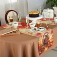 thumbnail image 5 of Fall Forest Mushroom Table Runner-Cotton Linen- 72 Inch Holiday Dresser Scarves, Orange Red Autumn Maple Leaf Watercolor Tablerunner for Kitchen Coffee/Dining Living Room Dinner Scarf Décor 13x72, 5 of 7