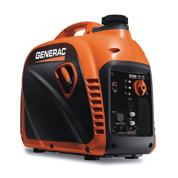 Generac 8251 GP2500i 2500 Watt Gas Powered Portable Inverter Generator with COSense - 50 ST