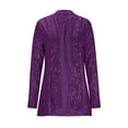 thumbnail image 4 of Ruimatai Women's Casual Cardigan Sparkling Sequin Open Front Long Sleeve Top Chic Loose Fit Blouse Jacket, 4 of 6
