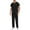 Black, variant on Abomasnow Mens Scrubs Set Scrubs for Men V-Neck Top and Jogger Drawstring Pants Medical Nursing Uniform Set Doctor Costume