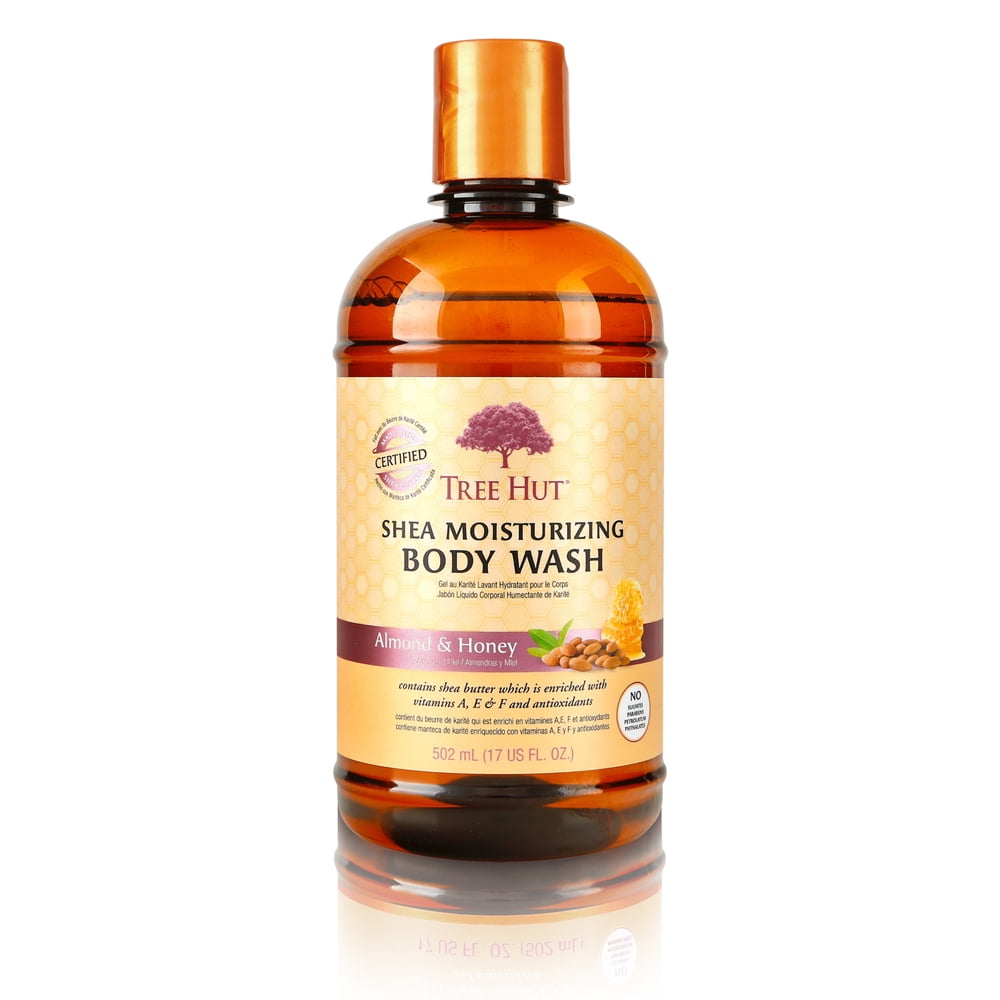 Tree Hut Shea Moisturizing Body Wash Almond & Honey, 17oz, Ultra