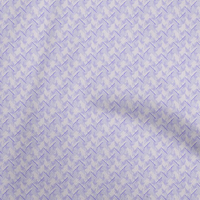 oneOone Cotton Flex Light Purple Fabric Chevron Sewing Craft Projects Fabric Prints By Yard 40 Inch Wide