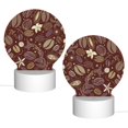 thumbnail image 2 of Daiia Coffee and Flowers Pattern Acrylic Night Light, LED Touch Light, Bedroom Night Light, Soft Glowing Lamp Perfect Gift for Mother's Day, Birthday, or Christmas, 2 of 9
