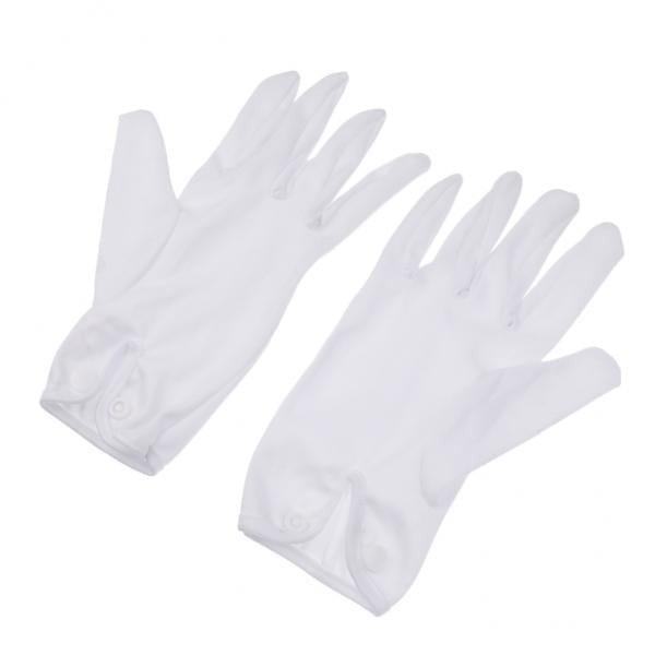 Guantes de árbitro Profesionales de Billar Sunnimix 1 par Blanco paquete de 4
