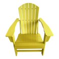 thumbnail image 2 of Chaise Adirondack traditionnelle en résine jaune, 2 of 3