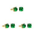 thumbnail image 1 of Sonducket Glitter Stud Hanging Shinny Short Pattern Party Pendientes Señora Decoraciones diario Varios Pendiente simple para verde Type1 NO1, 1 of 6