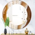 thumbnail image 2 of Designart 24" x 24" Brown Traditional Wall Mirror, 2 of 3