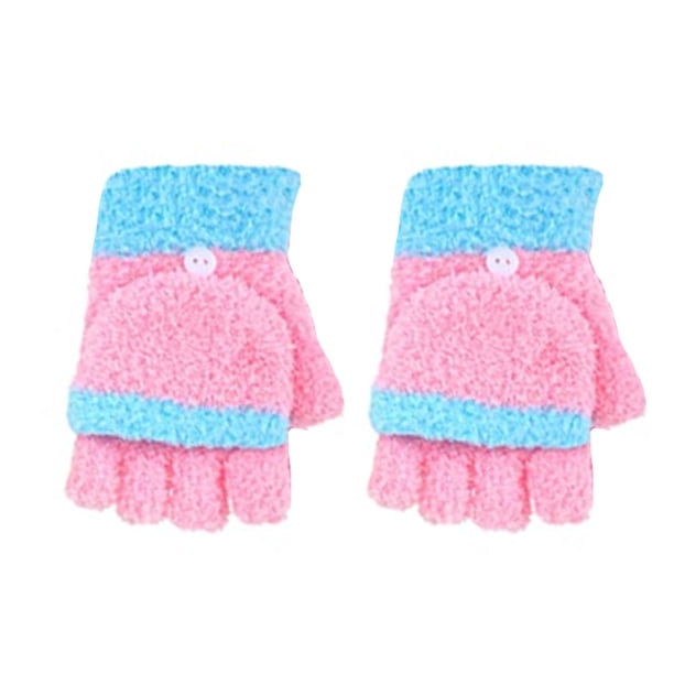 Guantes sin dedos Qarigey Accesorio de ropa Cubierta térmica para niños Rosa