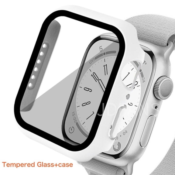 Glass cover For Apple Watch Case 44mm 40mm 45mm 41mm 42mm 38mm 44 mm Accessories Screen Protector iWatch series 6 5 4 3 se 7 8
