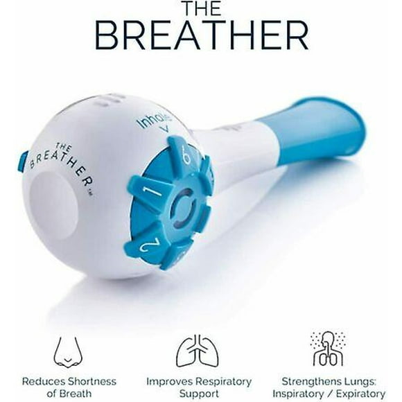 Lung Exerciser Natural Breathing Lung Recovery Exerciser Trainer For Drug-fre--