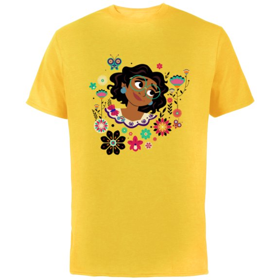 Disney Encanto Mirabel Butterflies and Blooms Easter Spring - Short Sleeve Cotton T-Shirt for Adults - Customized-Yellow