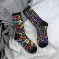 thumbnail image 5 of Pofeuu Flowers And Birds Print Crew Socks, Adult Running Hiking Socks for Youth and Adult, 5 of 6