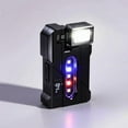 thumbnail image 2 of EDC Flashlight 1200 Lumens Super Bright Seven Modes Mini Pocket Sized Flat Flashlights Rechargeable Portable Small LED Dual Light With Clip IP68 Rotatable Magnetic Torches For Camping Emergency, 2 of 7