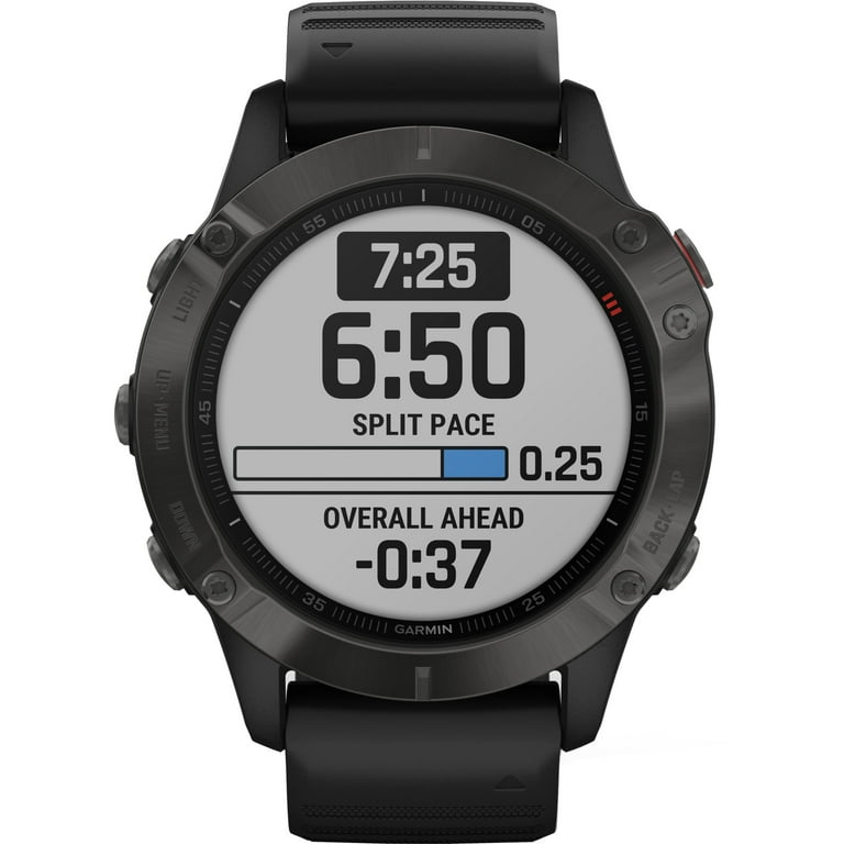 Garmin Fenix 6 Sapphire GPS Watch - Gray/Black - Walmart.com